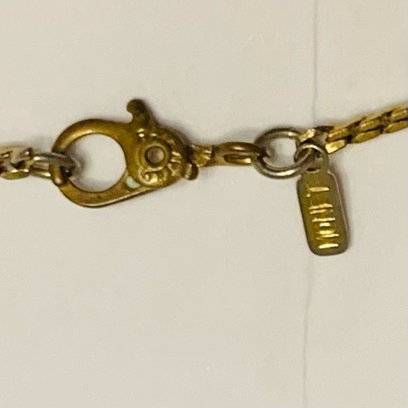 Vintage Monet Herringbone Chain Necklace 4mm 18" Long, Yellow Gold Plated 1980’s - Picture 12 of 16